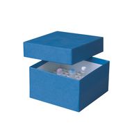 Product Image of ratiolab® Kryo-Boxen, Karton, standard, blau, 133 x 133 x 75 mm, 10 St/Pkg