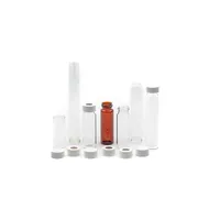 Product Image of 40 ml EPA threaded bottle, brown glass, 1st hydrol. class, 95 x 27.5mm, pre-assembled screw cap with septum SIL/PTFE, 3.2 mm, 1000 pc/PAK