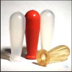 Deutsch & Neumann Pipette bulb/rubber quality VMQ, transparent/white, price per PAK content 100 pieces