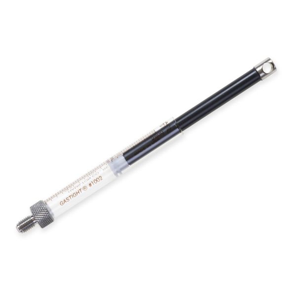 Hamilton 2.5 ml, Modell 1002 Spark Holland Spritze, 1/4''-28 Gewinde, max. Druck 1000 psig (68.9 bar), max. Temperatur 115°C / 239°F