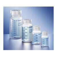 Product Image of Weithalsflasche, PP, natur, graduiert, 500 ml, rund, mit Verschluss