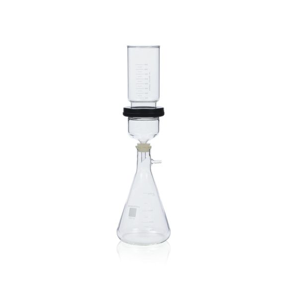 DWK Wheaton 90 mm Vakuum-Filtrationseinheit, klar, Boro, mit PTFE-Filterhalter