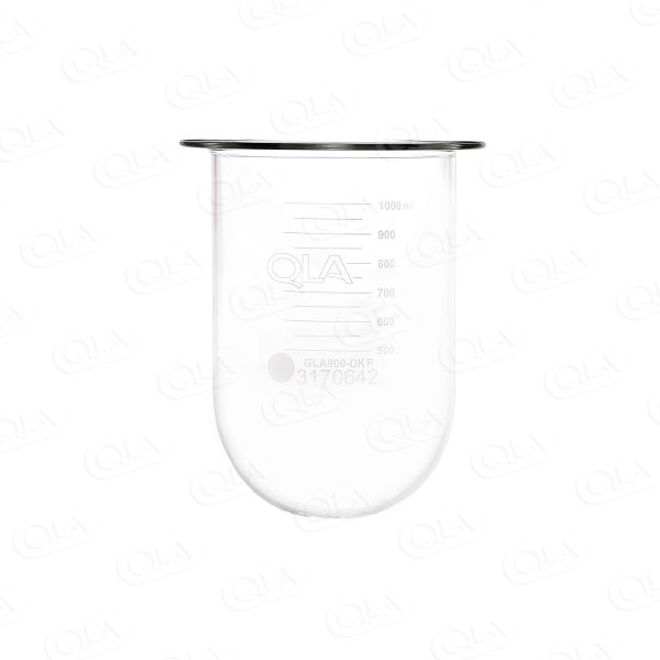 QLA 1000mL Clear Premier Glass Vessel for Distek, No Ring, Serialized