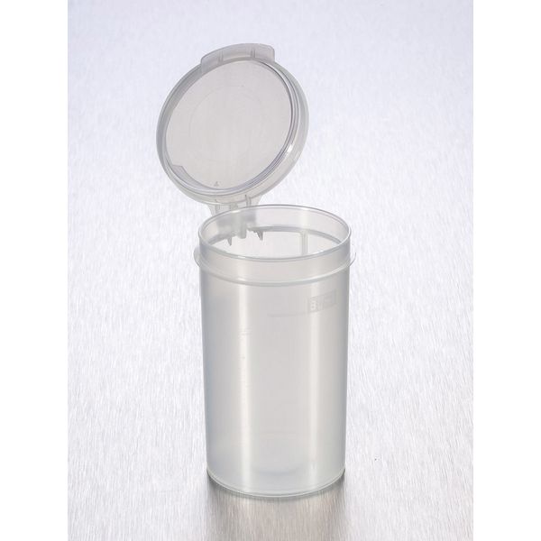 Corning Gosselin Corning Gosselin Straight Container, 90 mL, PP, Graduated to 80 mL, Hinged cap, Sterile, 350/Case