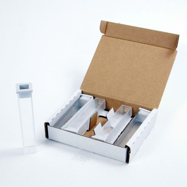 Aqualytic (Lovibond) Cuvettes, plastic, 10 ml with gray lid, layer depth 13.5 mm, 100 pc/PAK