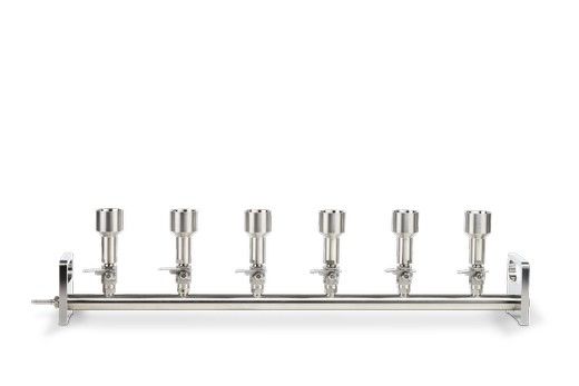 Whatman 6-Place Manifold, Stainless Steel, for Vacuum Filtration System