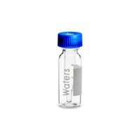 Product Image of Deaktiviertes Klarglas 12 x 32mm Gewindeflaschen, mit Cap und Preslit PTFE/Silikon Septum, 300 uL Volumen, 100/PAK