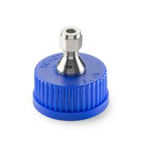 Product Image of Screw cap GL 45 PP with 6 mm diameter central probe holder made of stainless steel and Teflon