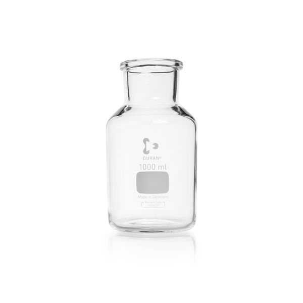 Duran Group Weithalsflasche, Klarglas, 1000 ml, ungeschliffen, 10 St/Pkg