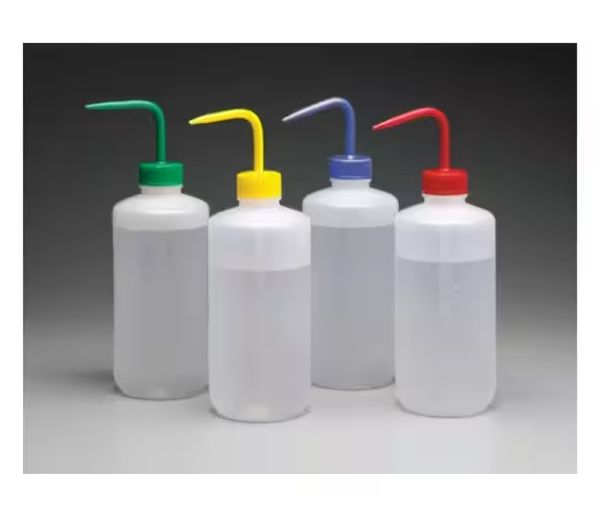 Nalgene Thermo Scientific Enghals-Spritzflasche, LDPE, 500 ml, mit grünem Schraubverschluss 28 mm , 24 St/Pkg