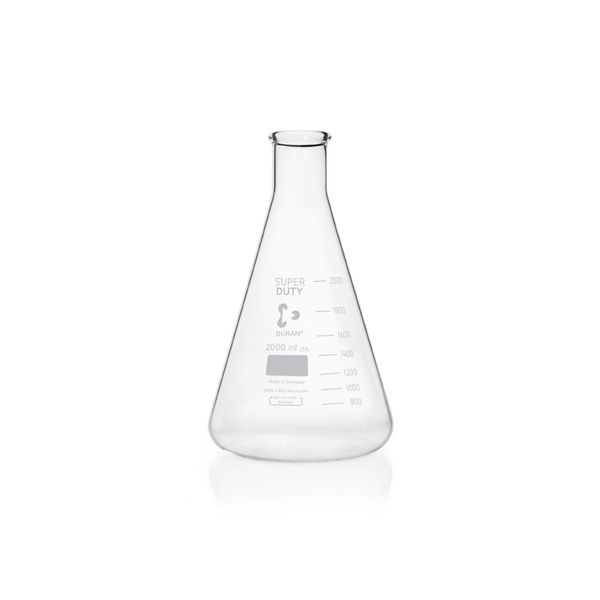 Duran Group Erlenmeyerkolben DURAN, Enghals, 2000 ml Super Duty, 10 St/Pkg