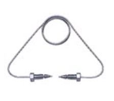 Vici Valco Probenschleife 20 μl, W-Typ Valve, 1/32" Ende, mit Nut und Ferrule, 316 Edelstahl