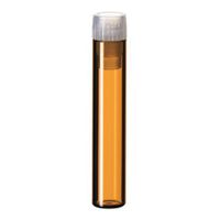 Product Image of Shell Vial 1ml, 40x8,2mm, 8mm PE plug, soft, without insertion barrier for Micro-Insert, transparent, 1000/pac