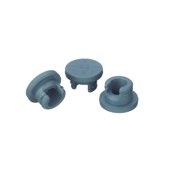 DWK Wheaton 20 mm Gummi-Ultrarein-Stopfen in Iglu-Form, Bromobutyl/46, grau, 1000 St/Pkg