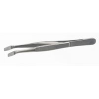 Product Image of Slide tweezer, 18/10 steel, bent, 6 mm tip, L = 105 mm