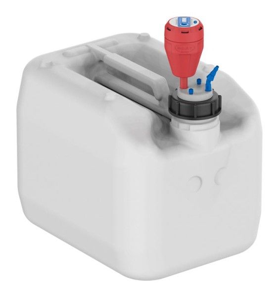 SCAT HPLC Entsorgungs-Set 12: Safety Waste Cap S70/71, Kanister S70/71, 20L, PE-HD, und Abluftfilter M, inklusive Fittinge