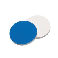 Product Image of Septa, 17 mm diameter, silicone white/PTFE blue, 1,5 mm, 10 x 100 pc