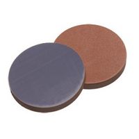 Product Image of Septa, 22 mm diameter, butyl red/PTFE grey, 55° shore A, 2,5mm, 10 x 100 pc