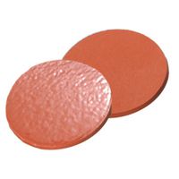 Product Image of Septa, 19 mm diameter, natural rubber red-orange/TEF transp., 60° shore A, 1,3mm, 10 x 100 pc