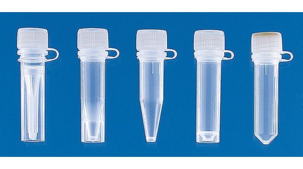 Brand GmbH & Co. KG Microcentrifuge tubes, PP, 1,5 ml, with attached screw-cap, PE, without base, ungraduated, non-sterile, 1000 pc/PAK