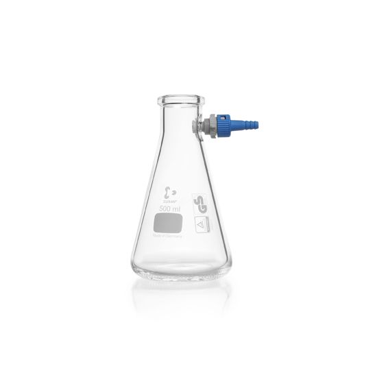 Duran Group Saugflasche, Duran, Glas, 500 ml, Erlenmeyerform, Montageset, 10 St/Pkg