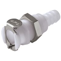 Product Image of CPC coupling POM, female, w/ valve, mounting Ø9,5mm