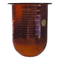 QLA 1000mL Amber Glass Vessel for Caleva, Serialized