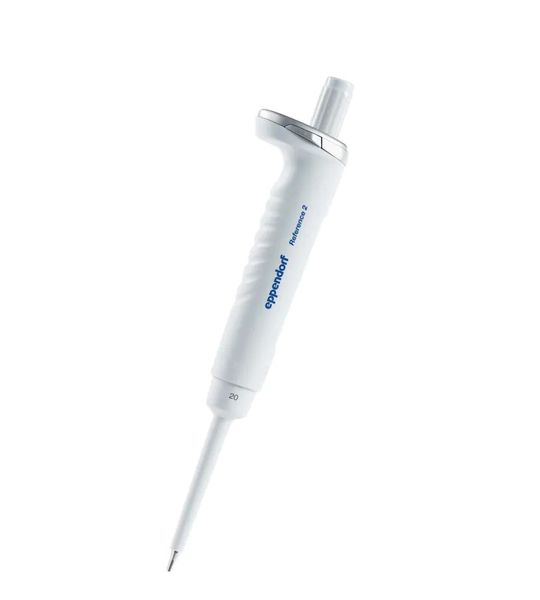 Eppendorf EP Reference 2 G, Einkanalpipette, variabel, 2 - 20 μl, hellgrau, inkl. epT.I.P.S. -Box