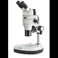 OZS 574 - Stereo-Zoom Mikroskop Trinokular, Parallel, 0,8-8,0x, HWF10x22, 3W LED