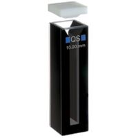 Product Image of Semi-Micro Cell 104B-QS, Quarzglas High Performance, 10 mm, Black with Lid