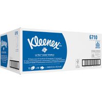 Product Image of Kleenex® Ultra™ Falthandtücher Airflex™, Farbe: Weiß, Lagen: 3, 15 Pak x 96 Tücher = 1440 Tücher, Faltung ZZ, für Spendersystem: 6945, 6956, 7171, 9962