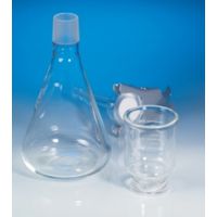 Product Image of Filtertrichter Glas 47mm 300ml+1L Erlenm, 1/Pkg, 1 Liter Erlenmeyerkolben und 300 ml Trichter