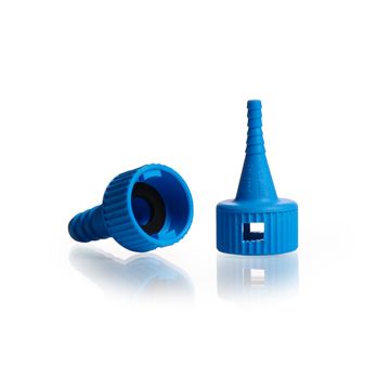 Duran Group KECK Tubing part for adapters KA, with EPDM sealing 16 mm, hose connection 9 mm dark blue, 100 pc/PAK, KECK-ART.-No. 15-01