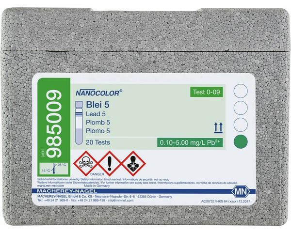 Macherey-Nagel Rundküvettentest NANOCOLOR Blei 5, 20 Bestimmungen