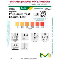 Product Image of Kalium-Test 250 - 450 - 700 - 1000 - 1500 MG/L K MQuant#, 100 Tests