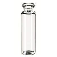 Product Image of ND20/ND18 20ml Headspace-Flasche, 75,5x22,5mm, Klarglas, 1.hydrolyt. Klasse, langer Hals, flacher Boden, DIN-Rollrand, 10x100/PAK