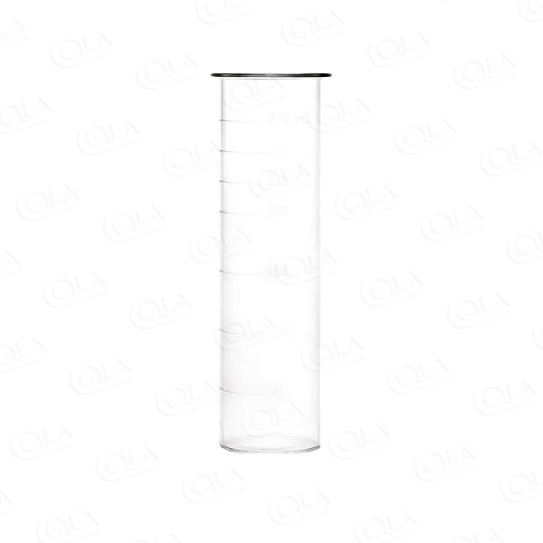 QLA 300mL Clear Graduated Outer Glass with Flat Bottom for Agilent/VanKel APP 3 Biodissolution