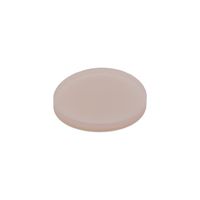 Product Image of Septa 22mm, translucent silicone rubber/ natural PTFE, ultra low bleed. 2.5mm thick. For use with 24mm Screw Caps, Basik Brand, 1000 pc/PAK