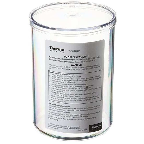 Nalgene Thermo Scientific General purpose container, PC, with lid, 8300 ml