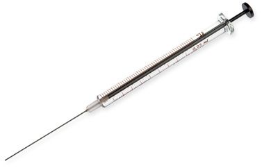 Hamilton 250 μl, Modell 1725 LTN Spritze, 22s Gauge, 51 mm, point style 3, max. Druck 500 psig (34.5 bar), max. Temperatur 50°C/122°F