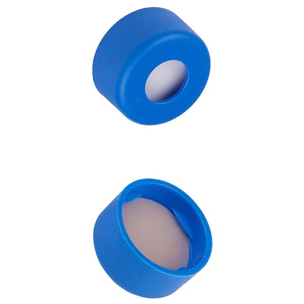 Microsolv Snap CAP, Soft PE, blue, 11 mm, with white Sil/natural PTFE Fitted Septa, 1000 pc/PAK