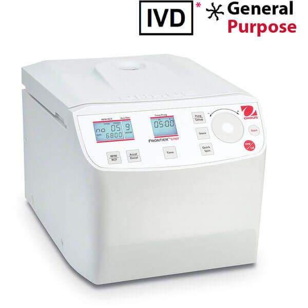 Ohaus Frontier 5000 Multi-Zentrifuge FC5707+R05 IVD, 100-230V, Höchstlast 8 x 15 ml, max 6800 rpm