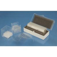 Product Image of Cover glasses in plastic boxes of 100 pieces (10 boxes in a carton), thickness 1, CE, 18 x 18 mm, old number: HE990/1818