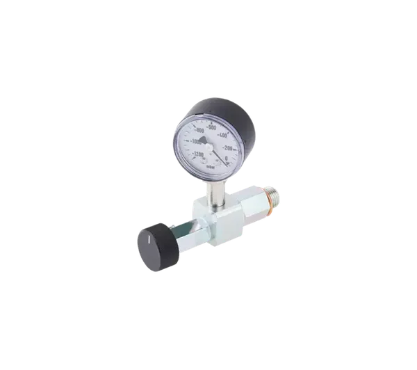 KNF Feinregulierventil mit Vakuummeter, für N026.3/N026.1.2AN/AT.18