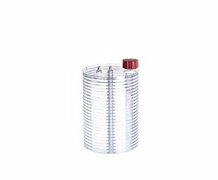 Greiner Bio-One CELLdisc, 24 Lagen, PS, 4.000 cm², transparent, Standard-Schraubverschluss rot, TC, steril, 2 St/Pkg