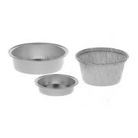 Product Image of Disposable Alu dishes, round, 280ml, 100/PAK