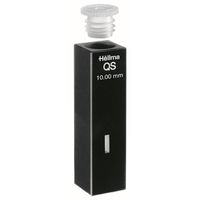 Product Image of Ultra Micro Cell, Type 105.200-QS, HP Quartz Glass, WL 200-2500 nm, Pathlength 10 mm, (HxW) 8x2 mm, Centerheight 15 mm, PE Stopper, 160 µl