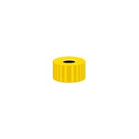 Product Image of N 9 PP screw cap, yellow, center hole pack of 100
