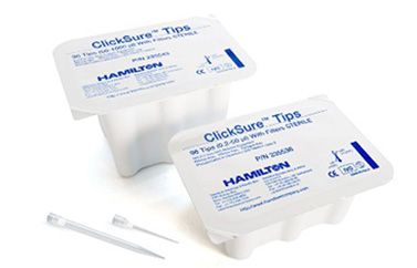 Hamilton Pipette Tips ClickSure, 50 μl, 96 Tips racked
