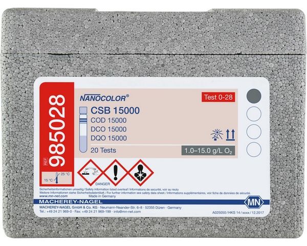 Macherey-Nagel Rundküvettentest NANOCOLOR CSB 15000, 20 Bestimmungen